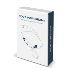 Nova Powerbank 22,5 W Power Delivery z wbudowanymi kablami 10 000 mAh / Ciemnoszary LT95515-N0060