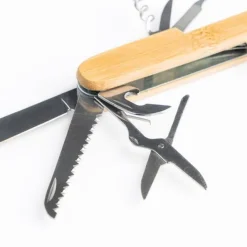 Nóż wielofunkcyjny z bambusową rączką / Multiblade / Light Brown IP20021838