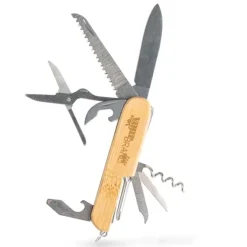 Nóż wielofunkcyjny z bambusową rączką / Multiblade / Light Brown IP20021838