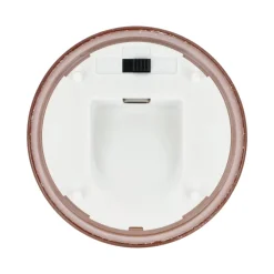 Nyelle Świeca woskowa LED z możliwością ładowania w szklanym pojemniku / Brązowy LT57313-N0051