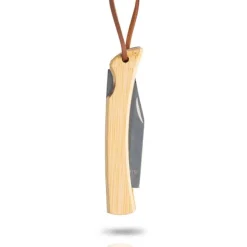 Nóż z bambusową rączką i sznureczkiem / Bamblade / Light Brown IP20021738