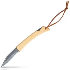 Nóż z bambusową rączką i sznureczkiem / Bamblade / Light Brown IP20021738