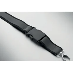 Odblaskowa smycz RPET / Czarny MO2825-03