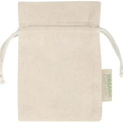 Odisha organiczna torebka prezentowa z certyfikatem OCS o gramaturze 140 g/m² — 15 x 10 cm  / Naturalny 12079606
