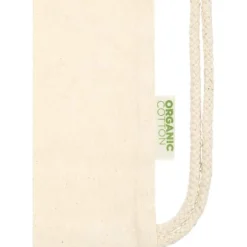 Odisha organiczny sznurowany worek z certyfikatem OCS o gramaturze 100 g/m², 5 l / Naturalny 12077806
