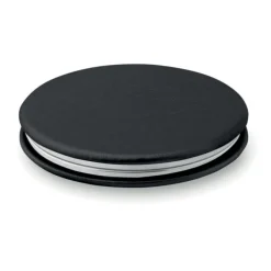 Okrągłe lusterko z PU / Czarny MO9008-03