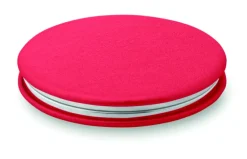 Okrągłe lusterko z PU / Czerwony MO9008-05