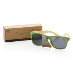 Okulary przeciwsłoneczne, plastik z recyklingu / Zielony P453.977