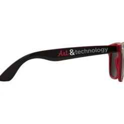 Okulary przeciwsłoneczne Sun Ray z dwoma kolorowymi wstawkami / Czerwony 10050002