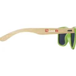 Okulary przeciwsłoneczne z bambusa Sun Ray / Zielony limonkowowy 12700563