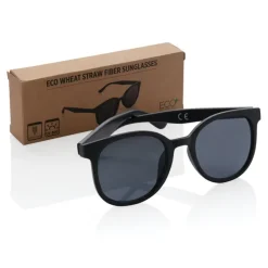Okulary przeciwsłoneczne ze słomy pszenicznej / Czarny P453.911