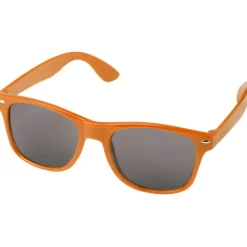 Okulary przeciwsłoneczne z plastiku PET z recyklingu Sun Ray / Pomarańczowy 12700431