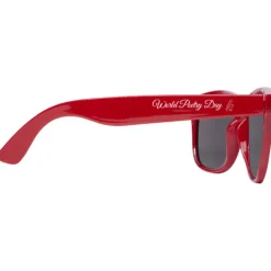 Okulary przeciwsłoneczne z plastiku PET z recyklingu Sun Ray / Czerwony 12700421