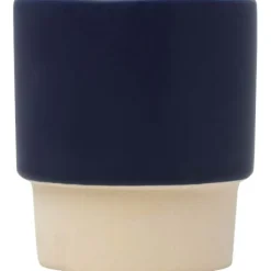 Olympia kubek do espresso z glinianym dnem, z możliwością układania w stosy, 130 ml / Granatowy 10080555