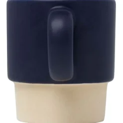 Olympia kubek do espresso z glinianym dnem, z możliwością układania w stosy, 130 ml / Granatowy 10080555