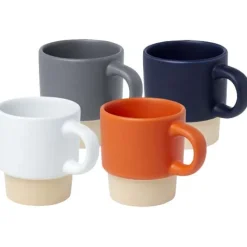 Olympia kubek do espresso z glinianym dnem, z możliwością układania w stosy, 130 ml / Granatowy 10080555