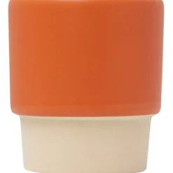 Olympia kubek do espresso z glinianym dnem, z możliwością układania w stosy, 130 ml / Pomarańczowy 10080531