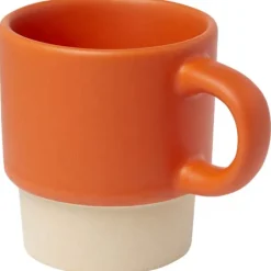 Olympia kubek do espresso z glinianym dnem, z możliwością układania w stosy, 130 ml / Pomarańczowy 10080531