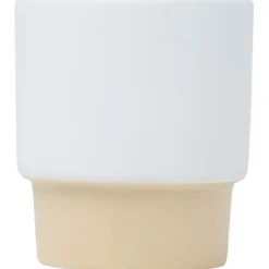 Olympia kubek do espresso z glinianym dnem, z możliwością układania w stosy, 130 ml / Biały 10080501