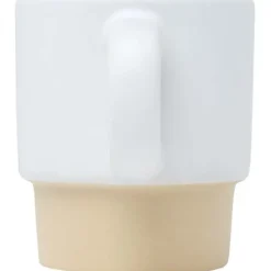 Olympia kubek do espresso z glinianym dnem, z możliwością układania w stosy, 130 ml / Biały 10080501