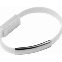 Opaska na rękę, bransoletka, kabel do ładowania / Biały V3823-02
