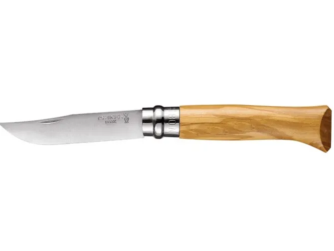 Opinel Nóż Luxury Olive 08 + etui / Naturalna oliwka 001004