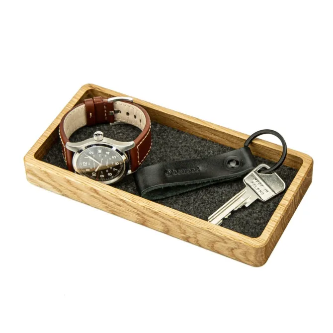 Organizer drewniany MEDIUM BOX / Drewniany - dąb BWD10024