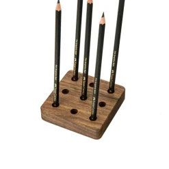 Organizer drewniany PEN STAND / Drewniany - orzech BWD10031