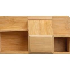 Organizer na biurko z ładowarką indukcyjną LUBLIN / Beżowy 359513