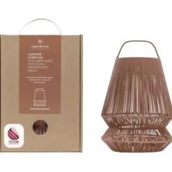 Originalhome Lampion przenośny abażur z recyklingu / Ceglasty czerwony 12449122