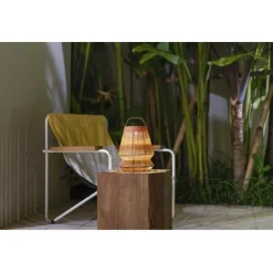 Originalhome Lampion przenośny abażur z recyklingu / Ceglasty czerwony 12449122