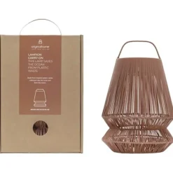 Originalhome Lampion przenośny abażur z recyklingu / Ceglasty czerwony 12449122