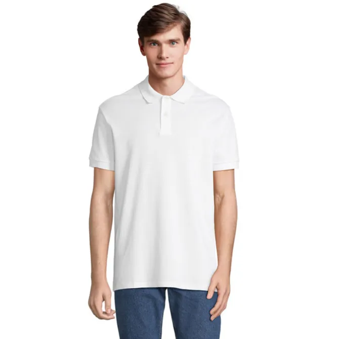 PACIFIC MEN POLO / Bialy S04439-WH-S