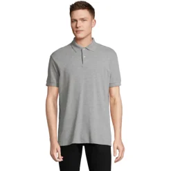 PACIFIC MEN POLO / Szary Melanż 2 S04439-GY-L