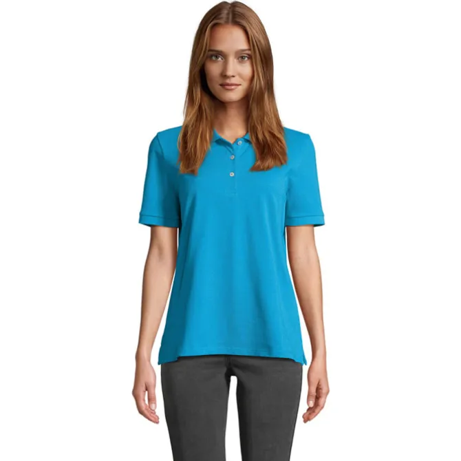 PACIFIC WOMEN POLO / Aqua S04440-AQ-XL