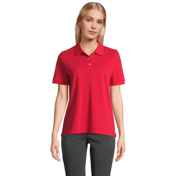PACIFIC WOMEN POLO / Czerwony S04440-RD-M