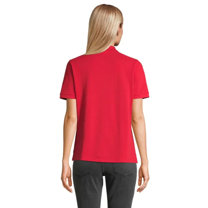PACIFIC WOMEN POLO / Czerwony S04440-RD-M
