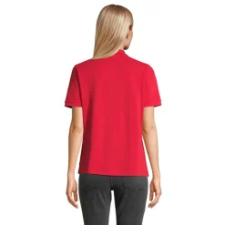 PACIFIC WOMEN POLO / Czerwony S04440-RD-3XL
