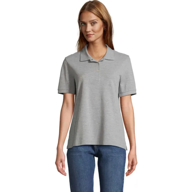 PACIFIC WOMEN POLO / Szary Melanż 2 S04440-GY-XXL