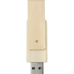 Pamięć USB Rotate o pojemności 4GB wykonana z bambusa / Beżowy 12374602
