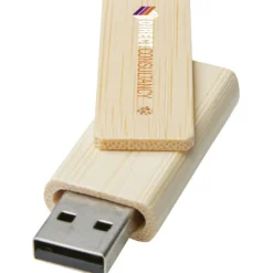 Pamięć USB Rotate o pojemności 16 GB wykonana z bambusa / Beżowy 12374802