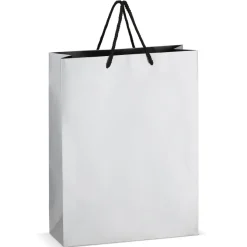 Papierowa torba prezentowa FSC 30 x 12 x 40 cm 200 g/m² / Srebrny LT91517-N0005