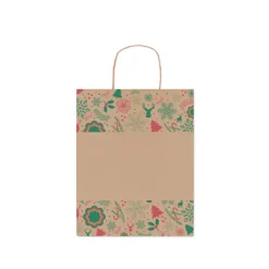 Papierowa torba prezentowa M / Beżowy CX1519-13