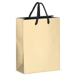 Papierowa torba prezentowa 18 x 8 x 24 cm 200 g/m² / Złoty LT91515-N0006
