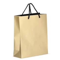 Papierowa torba prezentowa 24 x 10 x 30 cm 200 g/m² / Złoty LT91516-N0006