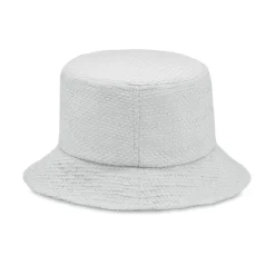 Papierowy kapelusz słomkowy / Bialy MO2267-06