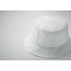 Papierowy kapelusz słomkowy / Bialy MO2267-06