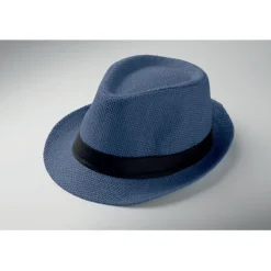 Papierowy kapelusz słomkowy / Niebieski MO2367-04