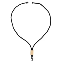 Paracord R-PET lanyard / Czarny LT95306-N0002