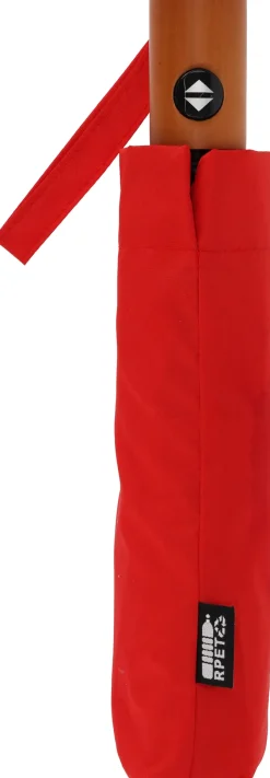 Parasol automatyczny Ø100 cm rPET IPSWICH / Czerwony 322305